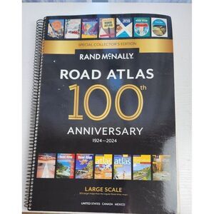Rand McNally 100th Anniversary Edition Road Atlas, Large Scale